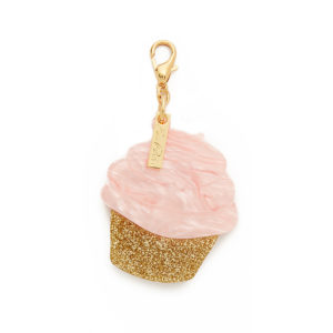 edie parker cupcake charm keychain