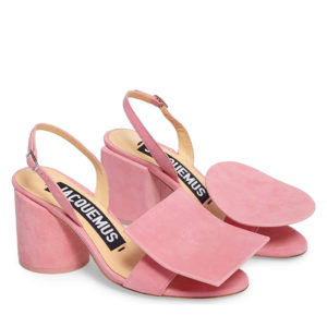 jacquemus pink shoes les rond carre