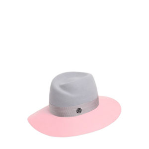 maison michel pink hat fedora virgine