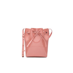 mansur gavriel pink mini bucket bag