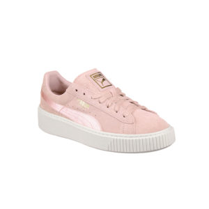 puma sude platform mono satin sneaker