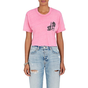 adaptation LA pink bone t shirt